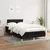 Vidaxl Box spring postelja z vzmetnico črna 120x190 cm blago