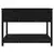 Sadilica s policom crna 111,5x111,5x81 cm od masivne borovine