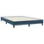 Vidaxl Box spring postelja brez vzmetnico temno modra 160x220 cm žamet