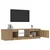 TV ormarić s LED svjetlima Artisan hrast 140x40x36 cm