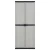 Vrtni ormarić za pohranu s 3 police sivo-crni 68 x 40 x 168 cm