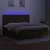 vidaXL vidaXL Box spring postelja z vzmetnico LED temno rjava 200x200cm blago, (20902123)