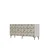 Hanah Home komoda Moka 180, 180 cm, bela / travertin / zlatna