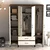 Hanah Home Garderober Kumsal RTR, 160x201.4x47.5 cm, Krem