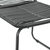 3-dijelni vrtni blagovaonski set od PVC ratana crni