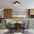 Sollux SL.1678 - Plafonska lampa OMIQ 4xE27/15W/230V prečnika 30 cm crna
