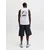 JACK & JONES Majica JJSUNSET  črna / bela