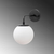 Opviq Zidna lampa E14 Socket, Crno-Krem