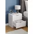HANAH HOME Noćni stočić Lento White