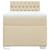VIDAXL Box spring postelja z vzmetnico krem 90x190 cm blago