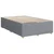Vidaxl Boxspring postelja z vzmetnico svetlo siva 120x190 cm blago