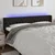 Vidaxl LED posteljno vzglavje črno 203x16x78/88 cm blago