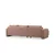 Atelier del Sofa Ugaona garnitura Lily 97x73x290cm Roze
