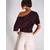 Bershka Majica temno rjava