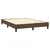 Vidaxl Box spring postelja z vzmetnico temno rjav 140x190 cm blago