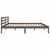 vidaXL 810452  Bed Frame Solid Wood Pine 200x200 cm Grey