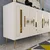 Hanah Home Konzolni sto Seduna, 150x75x35 cm, Belo-zlatne boje