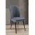 Hanah Home set trpezarijskih stolica Platinum 2 kom, dimno siva tkanina Jerry, braon metalne noge