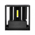 V-TAC Zidna lampa 218530, Fasadna, 11W, 4000K, IP65, Crna