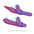 Rabbit vibrator OTOUCH Magic Stick S1 Plus, vijoličen