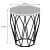 Hanah Home Klub sto Sofya, 46x57x46 cm, Hrast