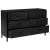Komoda crna 110 x 35 x 70 cm od masivne borovine