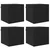 Ormar za TV montiran na zid 4 pcs Crni hrast 30,5 x 30 x 30 cm