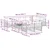 Set vanjskih sofa s jastukom 9 pcs Bijela i bež