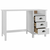 Radni stol Hill s 3 ladice 120 x 50 x 74 cm od masivne borovine