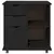 Mobilni ormar Crna 63,5 x 39 x 65,5 cm Čvrsto borovo drvo
