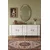 Hanah Home komoda Ilay 180, 180 cm, hrast Sapphire / bela / srebrna