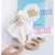 Doudou Darilni set Plišasti crkljač sivi Medvedek 25 cm