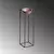 Aberto Design Dekorativna saksija GED-020-B, 80 cm, O 26 cm ,, Crno-terakota