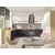 Spodnja dvovratna omarica Glamour Gla 7D 90 - modra