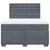Vidaxl Box spring postelja z vzmetnico temno siva 160x200 cm žamet