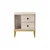Hanah Home Noćni ormarić Glimmer, 45.2 x 50 x 29.5 cm, Krem