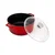 Saucepan, cast iron, 28 cm, Glaze range, red - LAVA brand