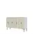 HANAH HOME Komoda Salkim 120 White Travertine Silver