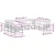 Set vanjskih sofa s jastukom 9 pcs Bijela i svjetlosiva
