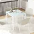 Homestar Jedilna miza 75x75x75 cm bela