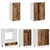 Kuhinjska jedinica LYON 5 pcs Staro drvo Konstruirano drvo