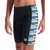 Arena performance racing stripe jammer boys black/multi 116cm