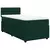 vidaXL Box spring postelja z vzmetnico temno zelena 100x200 cm žamet