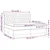Vidaxl Box spring postelja z vzmetnico LED modra 200x200 cm blago