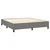 Vidaxl Box spring postelja z vzmetnico LED temno siva 180x200 cm blago