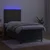 Vidaxl Box spring postelja z vzmetnico LED temno siva 90x190 cm žamet