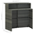 Den Vrtna barska miza siva 120x55x110 cm poli ratan