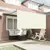 Skrovita tenda Krema 300 x 250 cm Poliester i aluminij