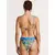 Shiwi Bikini modra/temno rumena/zelena/korala