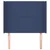 Vidaxl Vzglavje z ušesi modro 103x16x118/128 cm blago